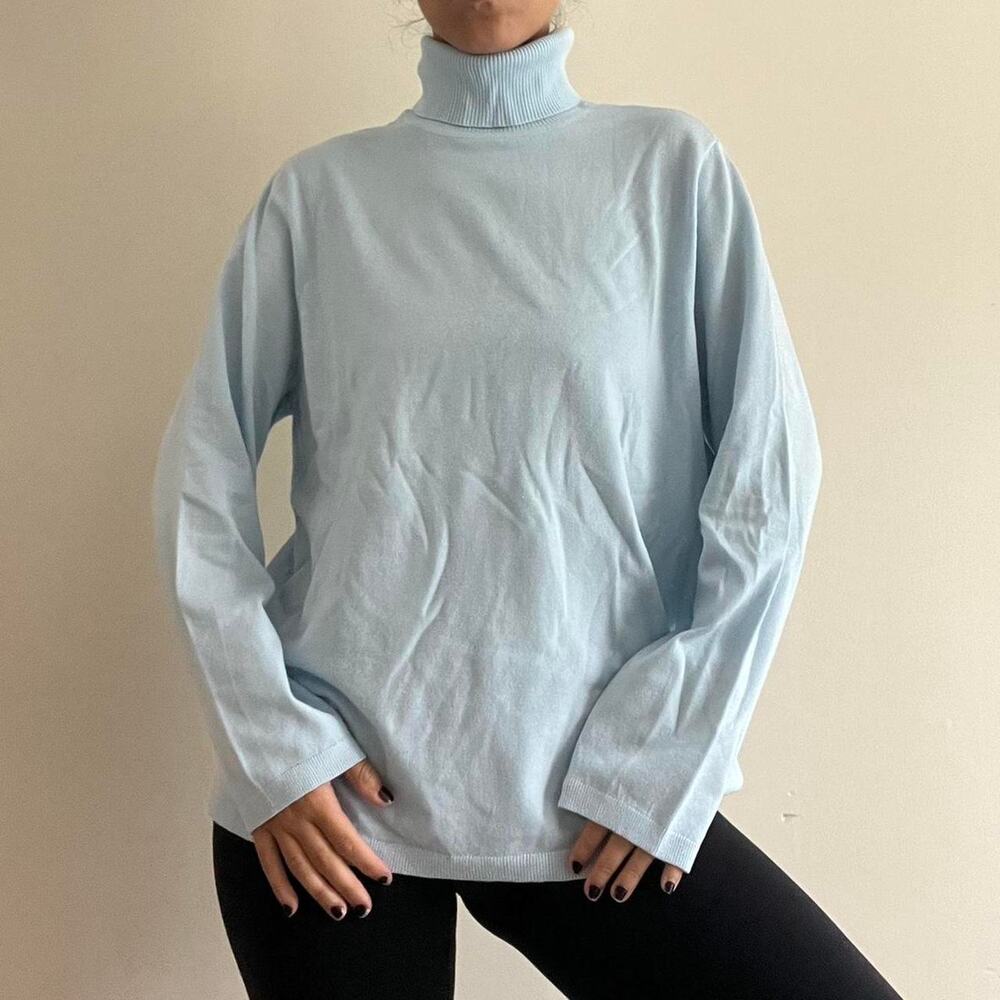 Light baby blue turtleneck XL CHICOS